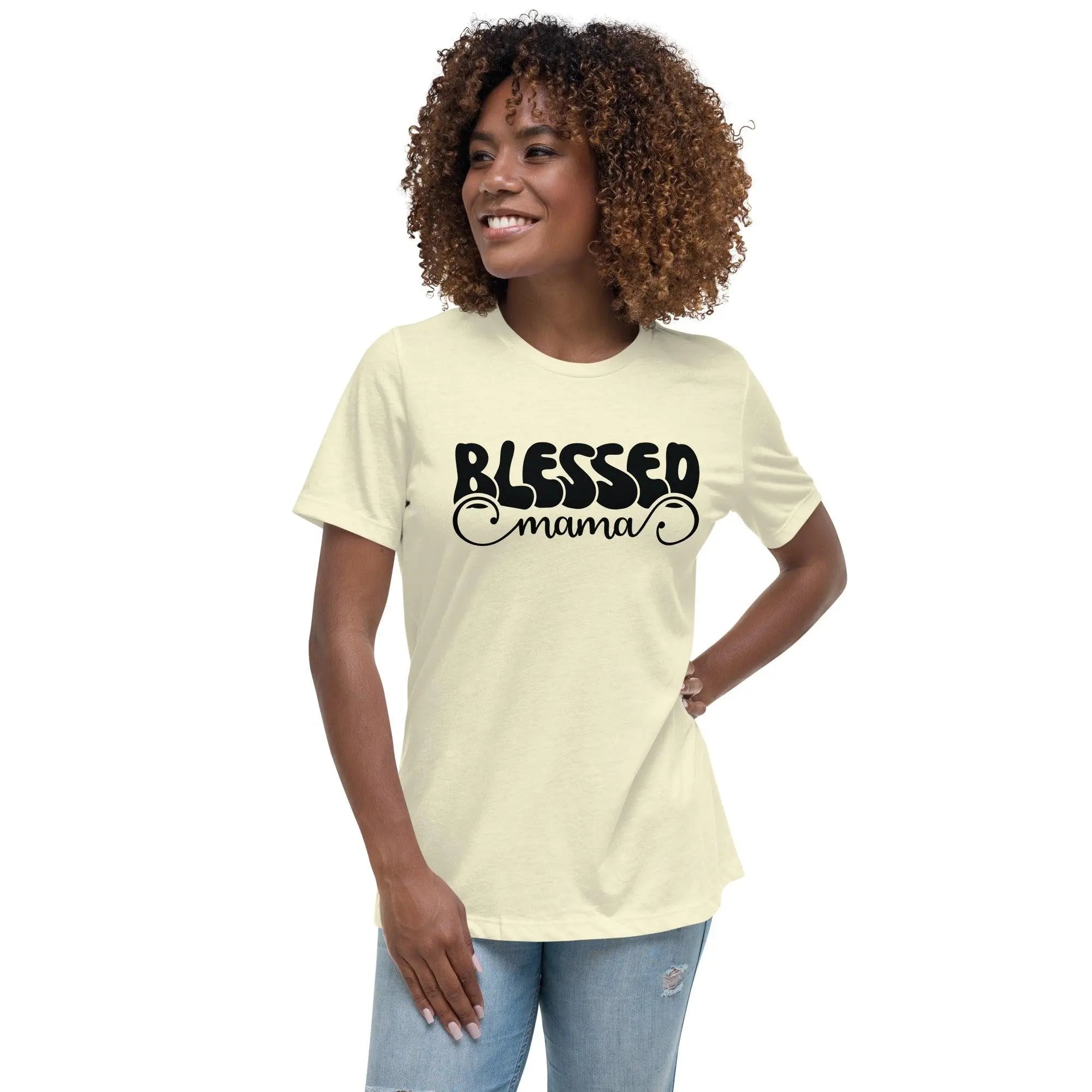 Blessed Mama Relaxed T-Shirt - Briadanna