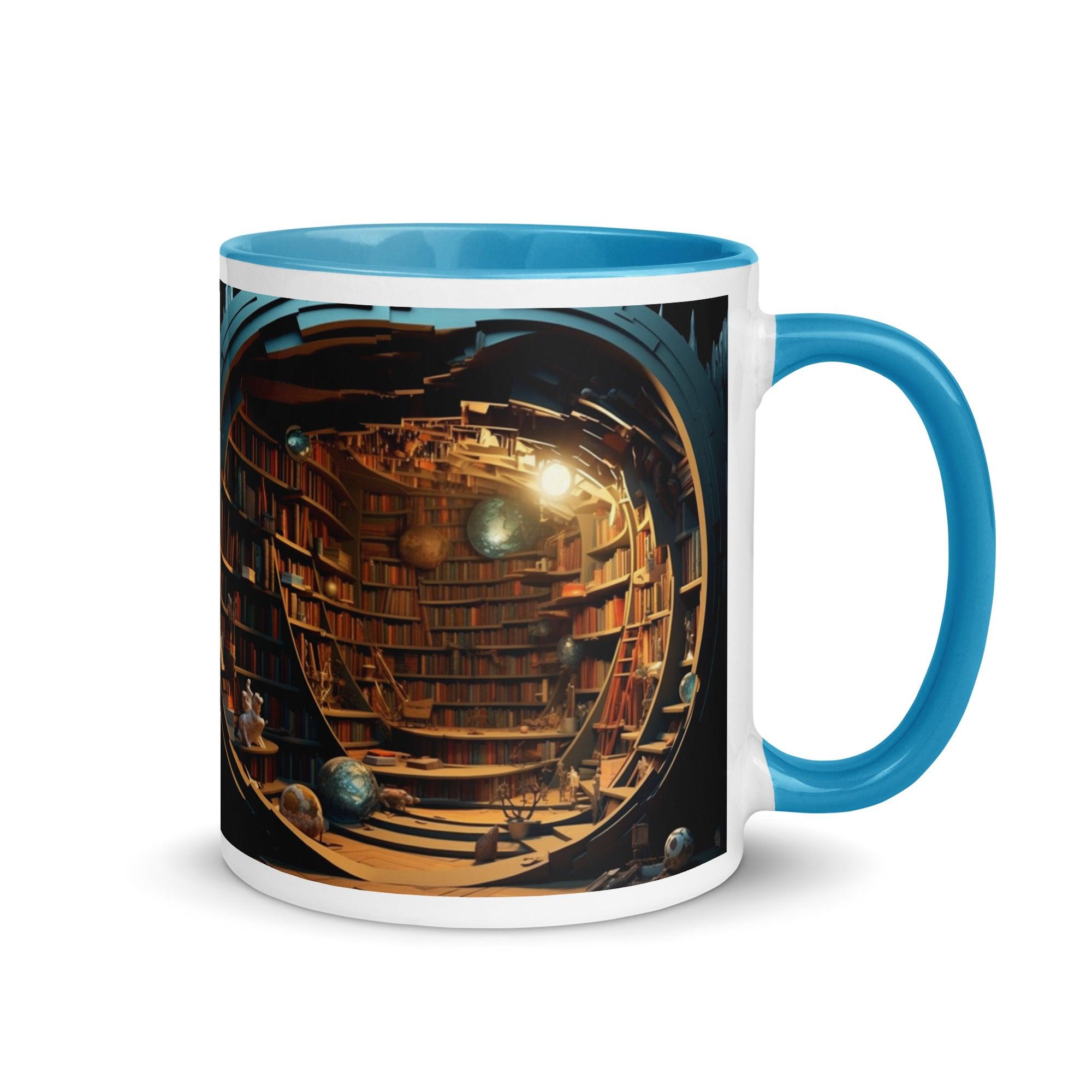 Book Shelves Mug with Interior Color - Briadanna