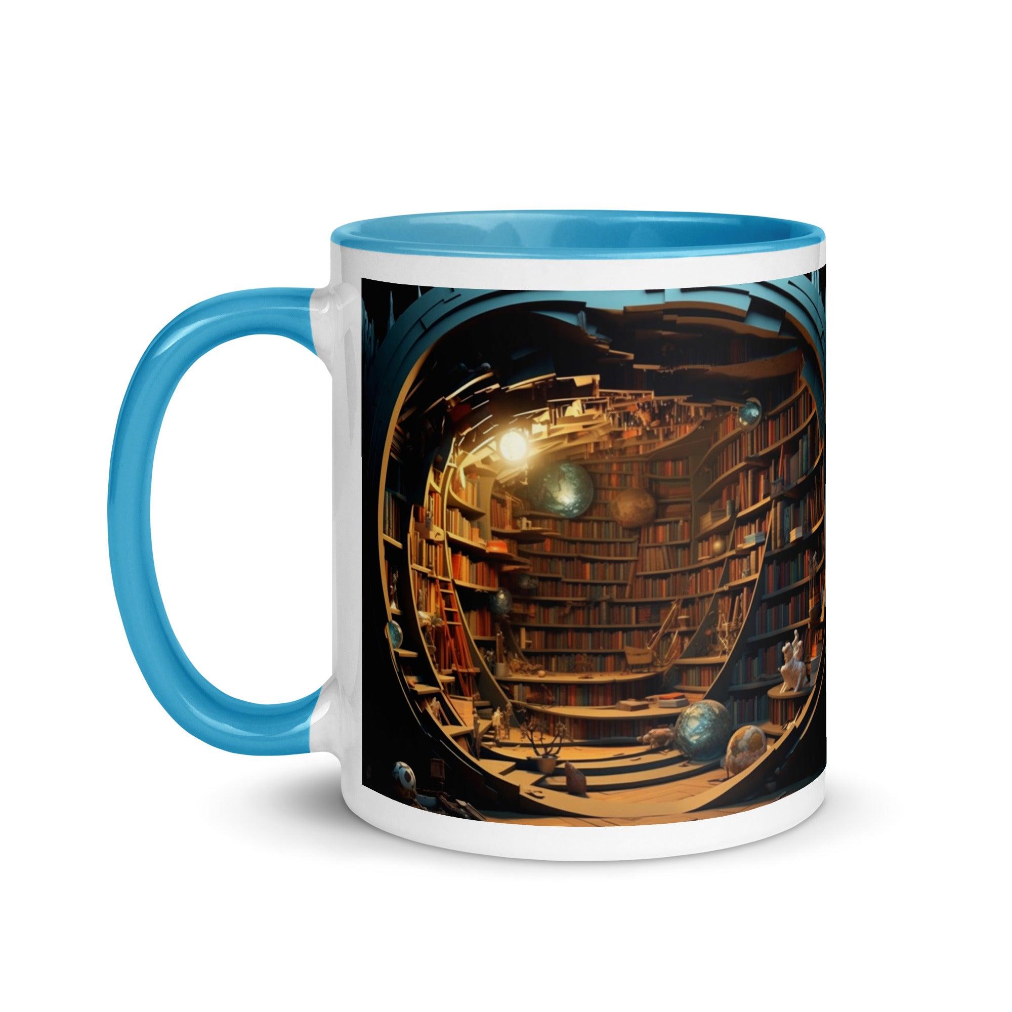 Book Shelves Mug with Interior Color - Briadanna