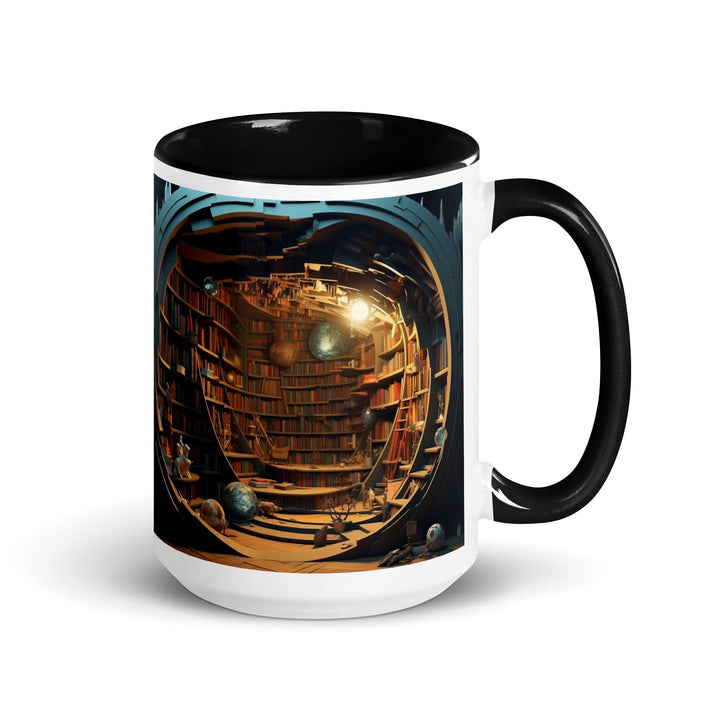 Book Shelves Mug with Interior Color - Briadanna