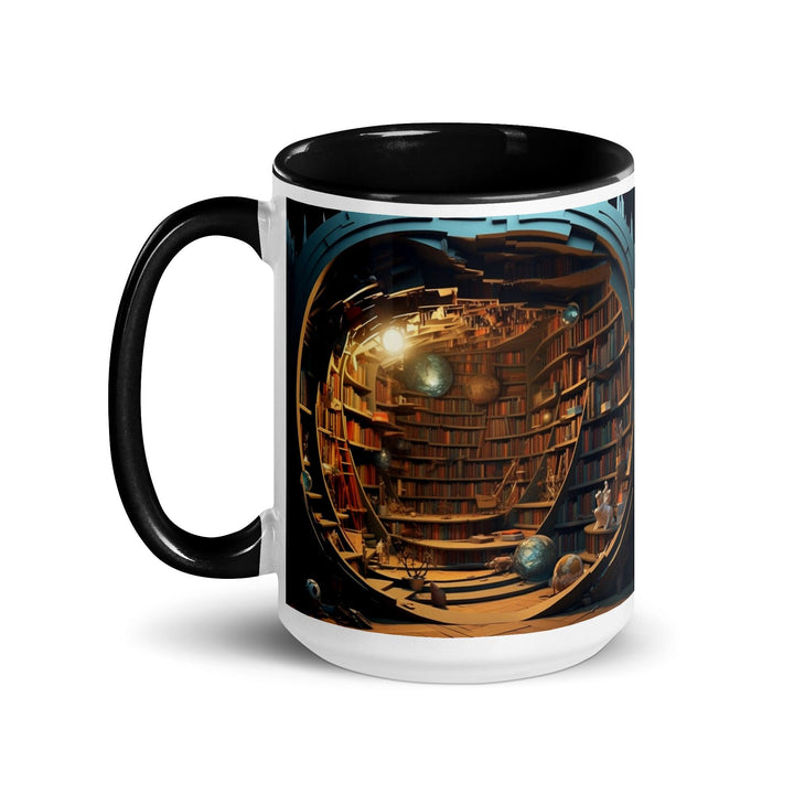 Book Shelves Mug with Interior Color - Briadanna