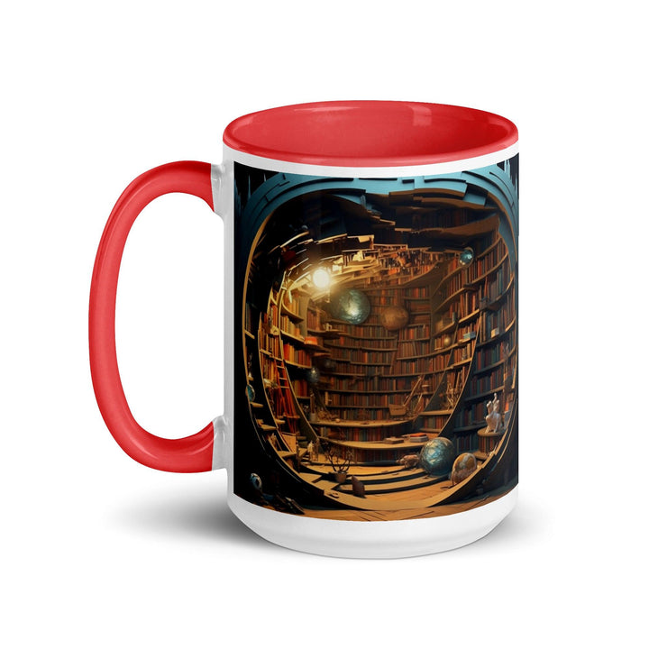 Book Shelves Mug with Interior Color - Briadanna