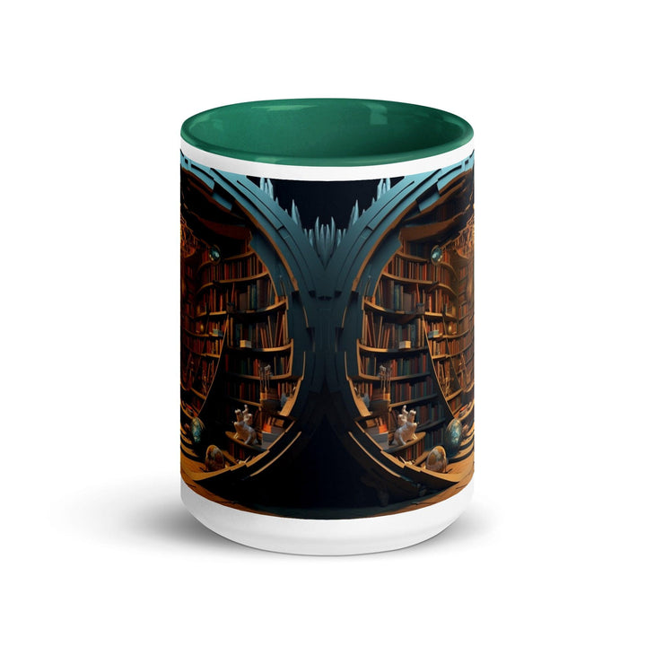 Book Shelves Mug with Interior Color - Briadanna