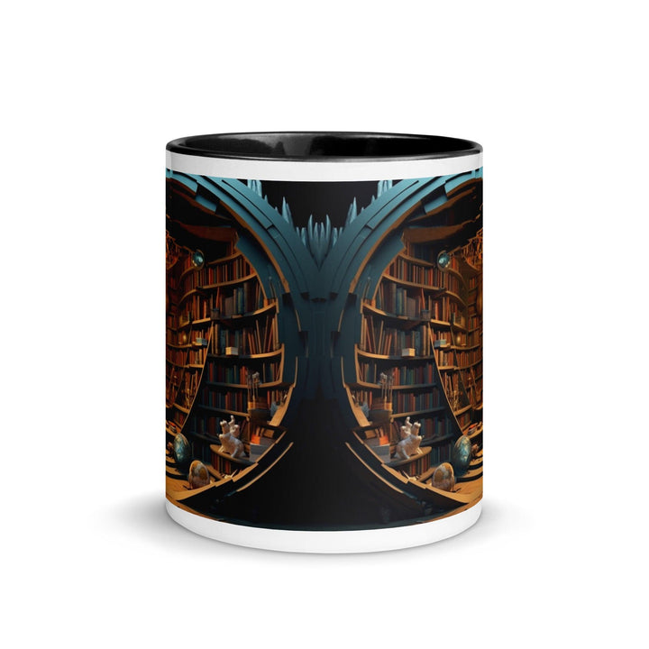 Book Shelves Mug with Interior Color - Briadanna