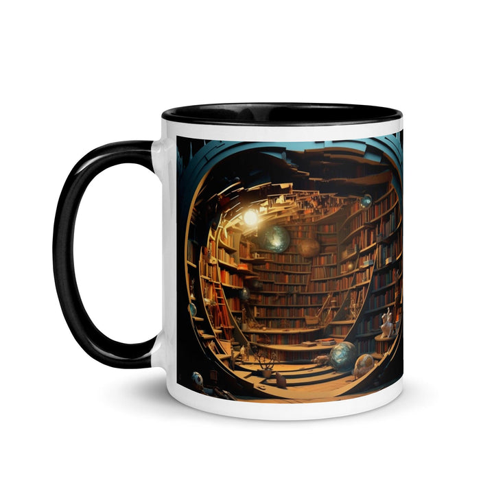 Book Shelves Mug with Interior Color - Briadanna