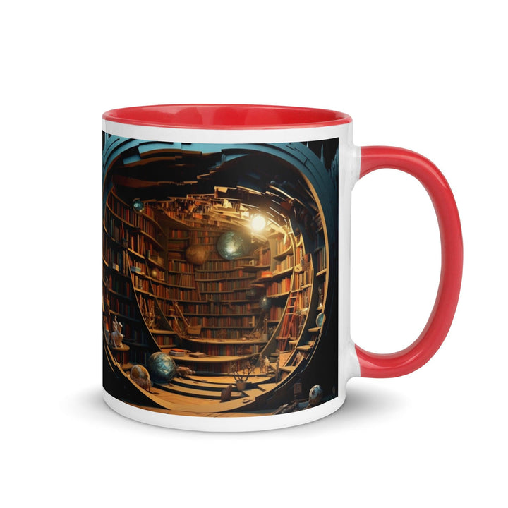 Book Shelves Mug with Interior Color - Briadanna