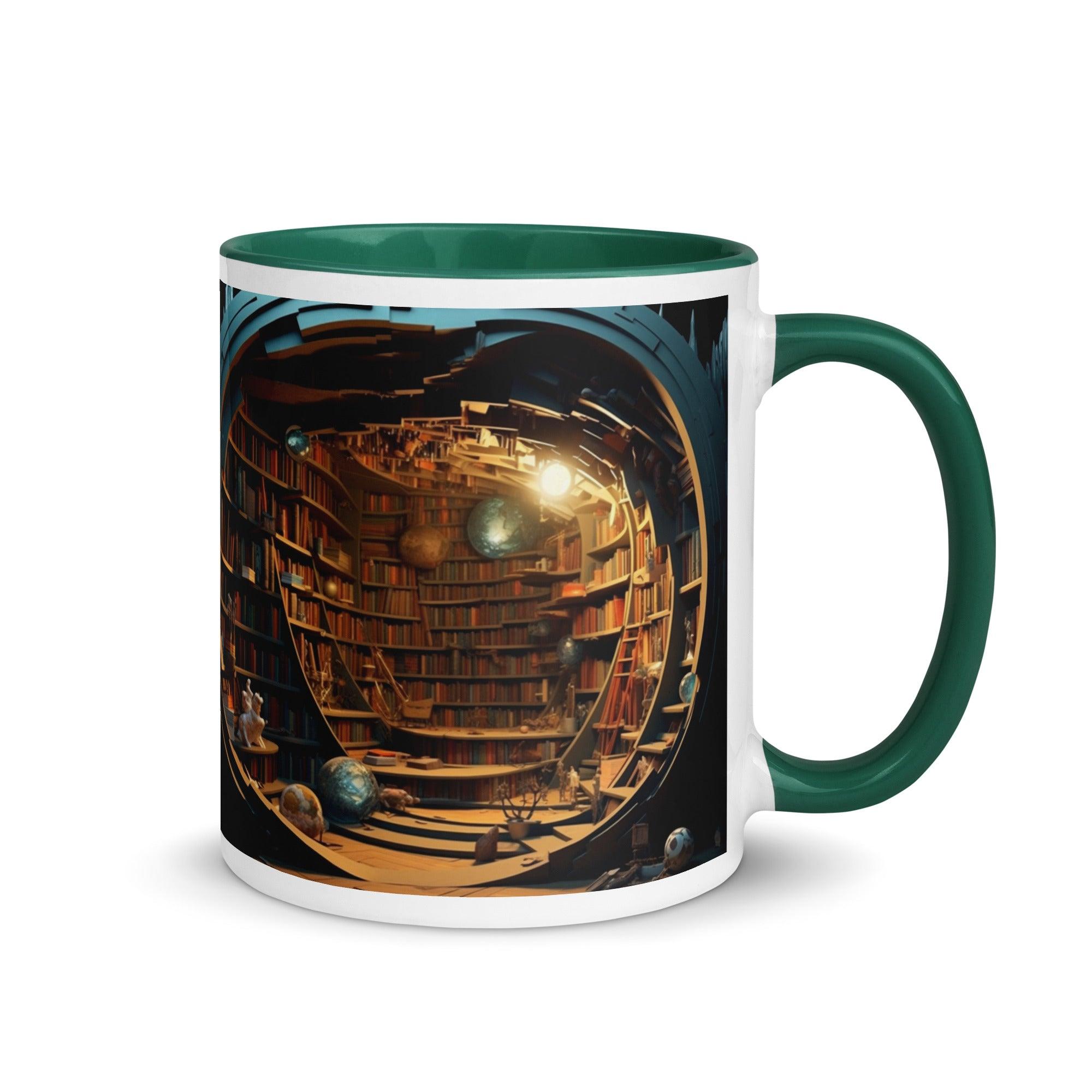 Book Shelves Mug with Interior Color - Briadanna