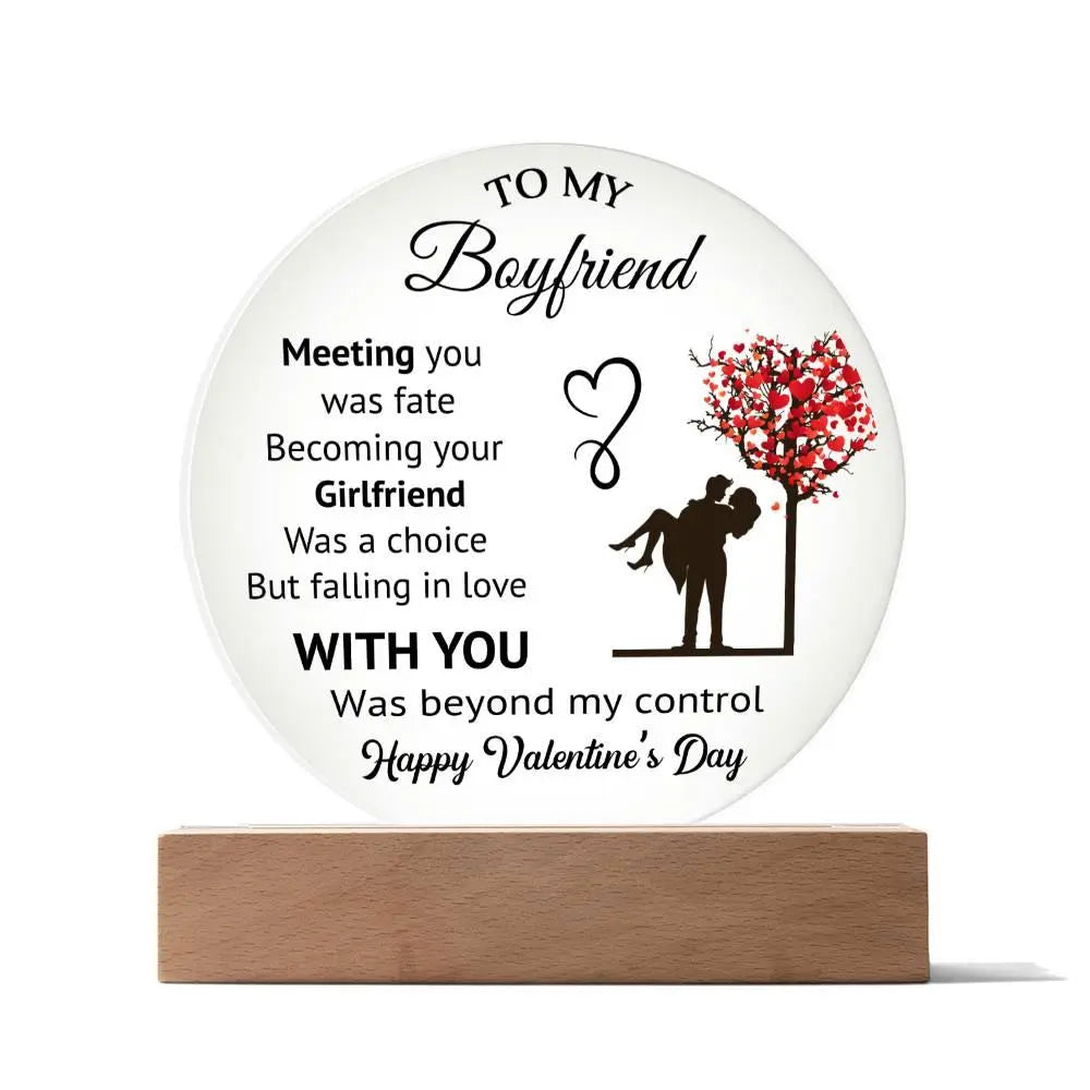 Boyfriend's Acrylic Circle Plaque - II - Briadanna