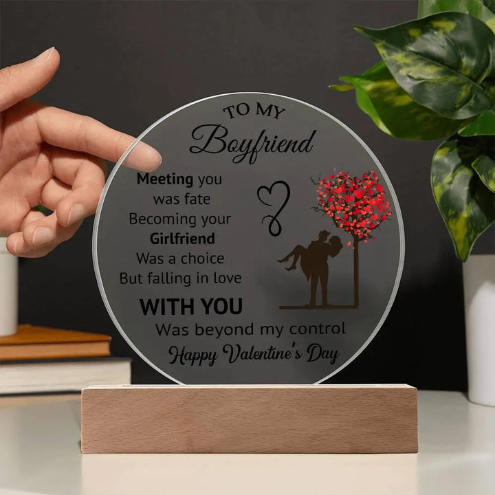 Boyfriend's Acrylic Circle Plaque - II - Briadanna