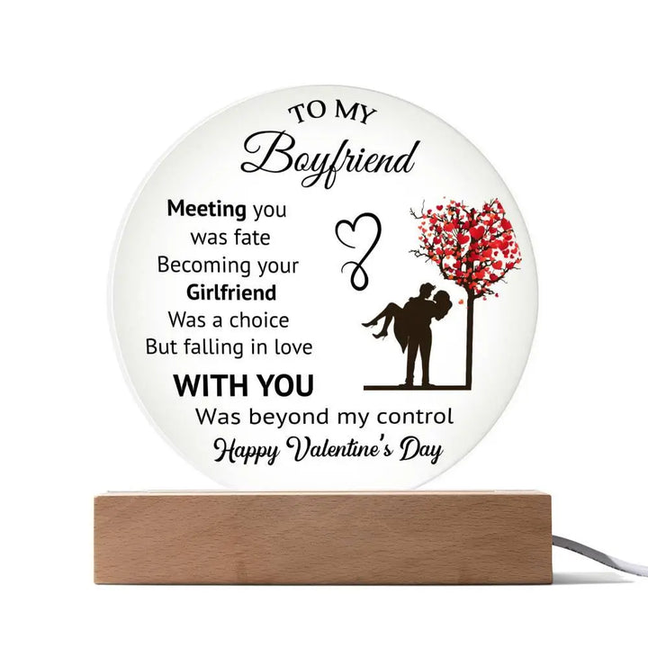 Boyfriend's Acrylic Circle Plaque - II - Briadanna