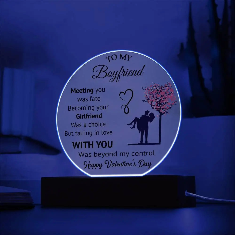 Boyfriend's Acrylic Circle Plaque - II - Briadanna