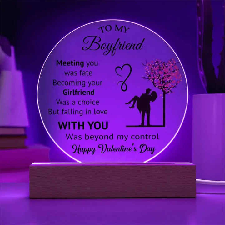 Boyfriend's Acrylic Circle Plaque - II - Briadanna