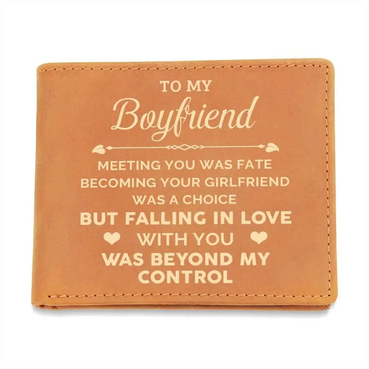 Boyfriend's Graphic Leather Wallet - Briadanna