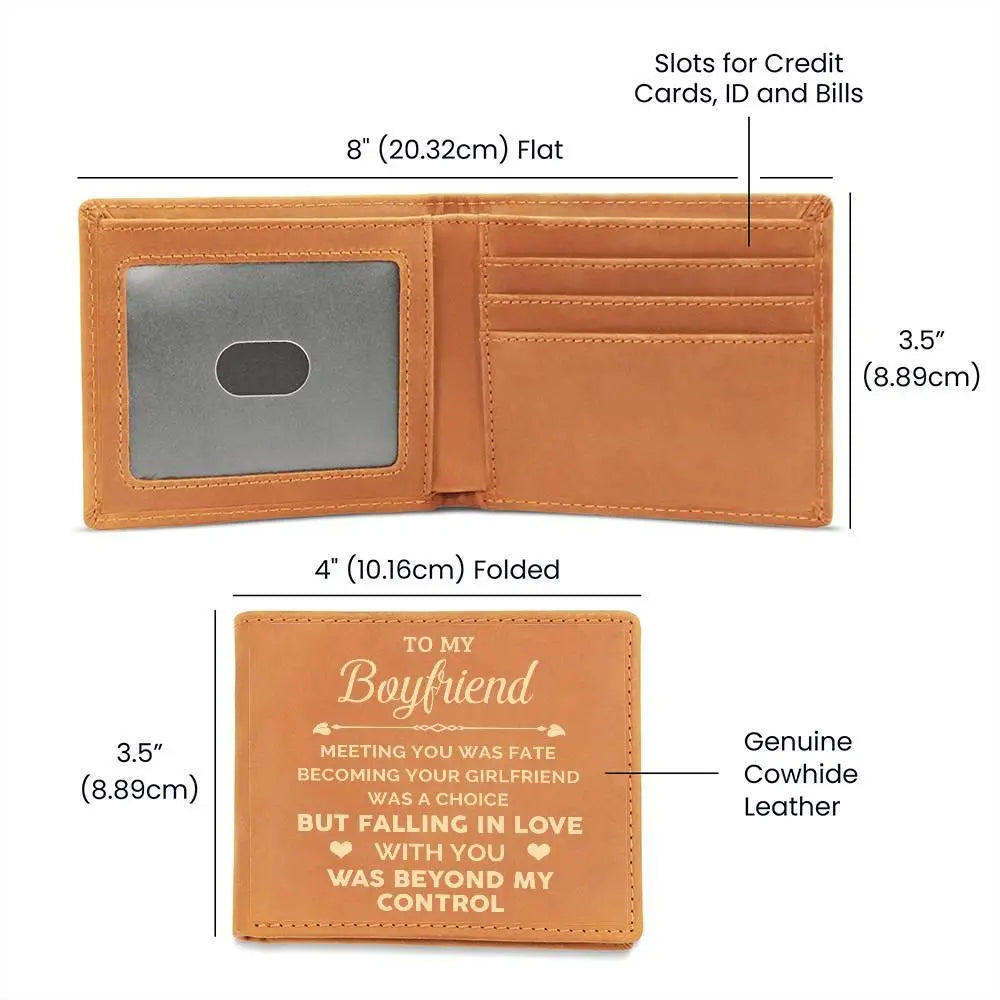 Boyfriend's Graphic Leather Wallet - Briadanna