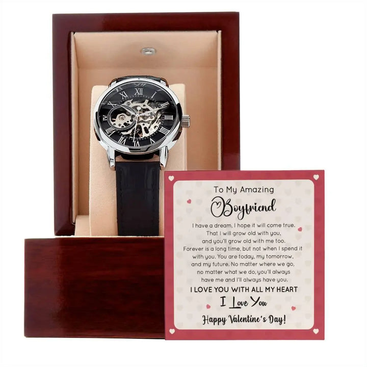 Boyfriend's Openwork Watch - Briadanna