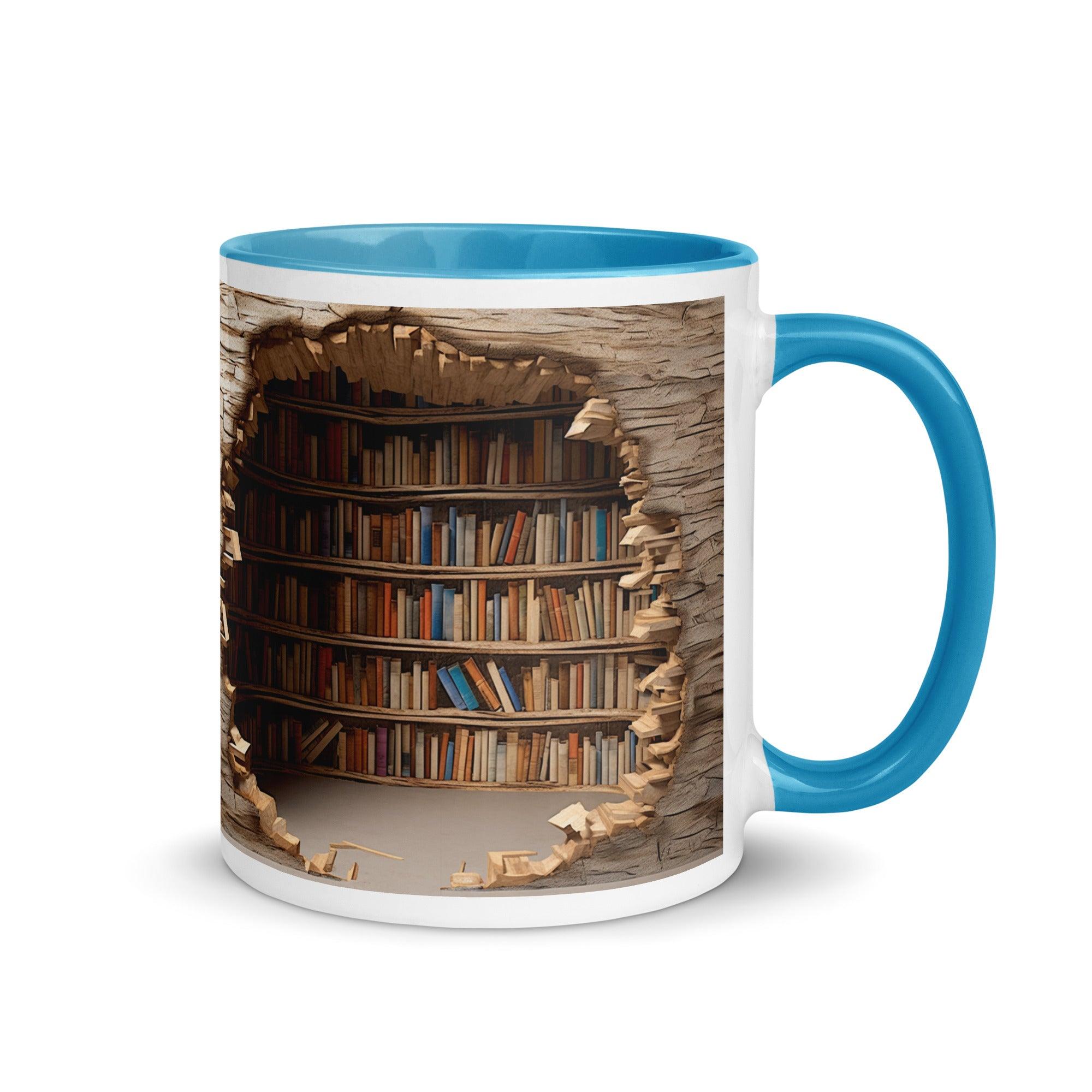 Colorful Book Shelves Print Mug - Briadanna