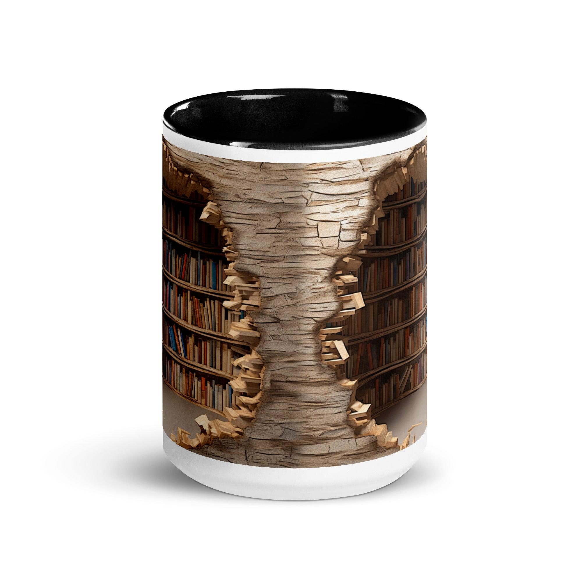 Colorful Book Shelves Print Mug - Briadanna