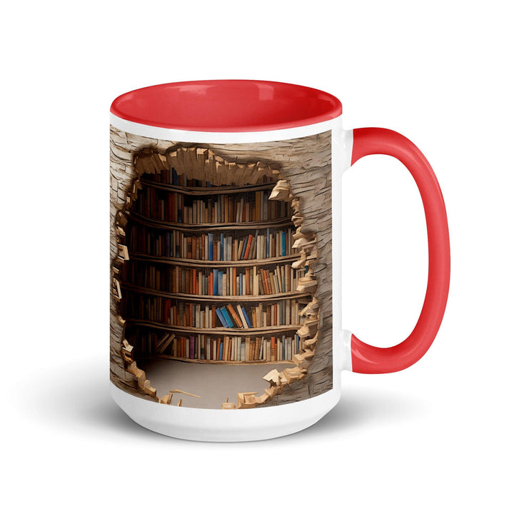 Colorful Book Shelves Print Mug - Briadanna