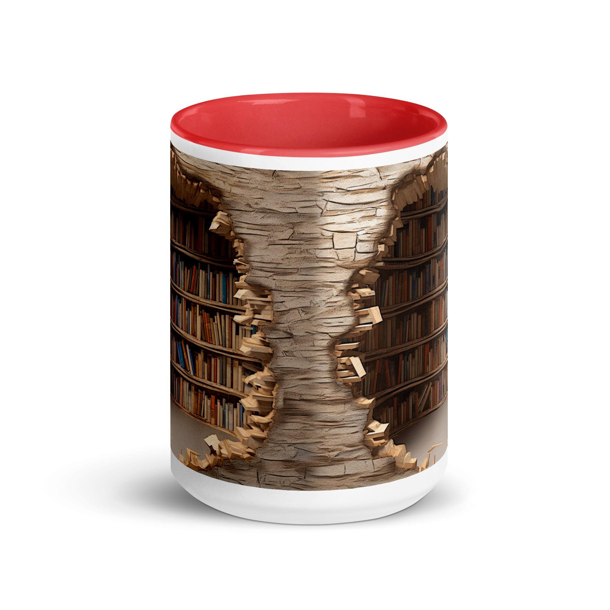 Colorful Book Shelves Print Mug - Briadanna