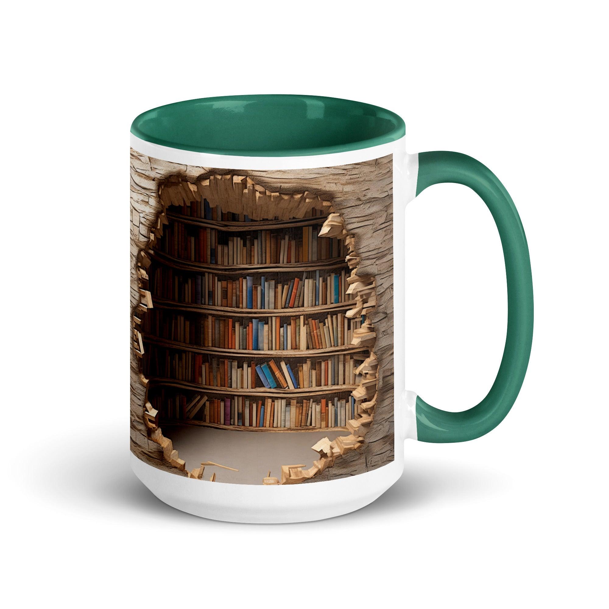 Colorful Book Shelves Print Mug - Briadanna