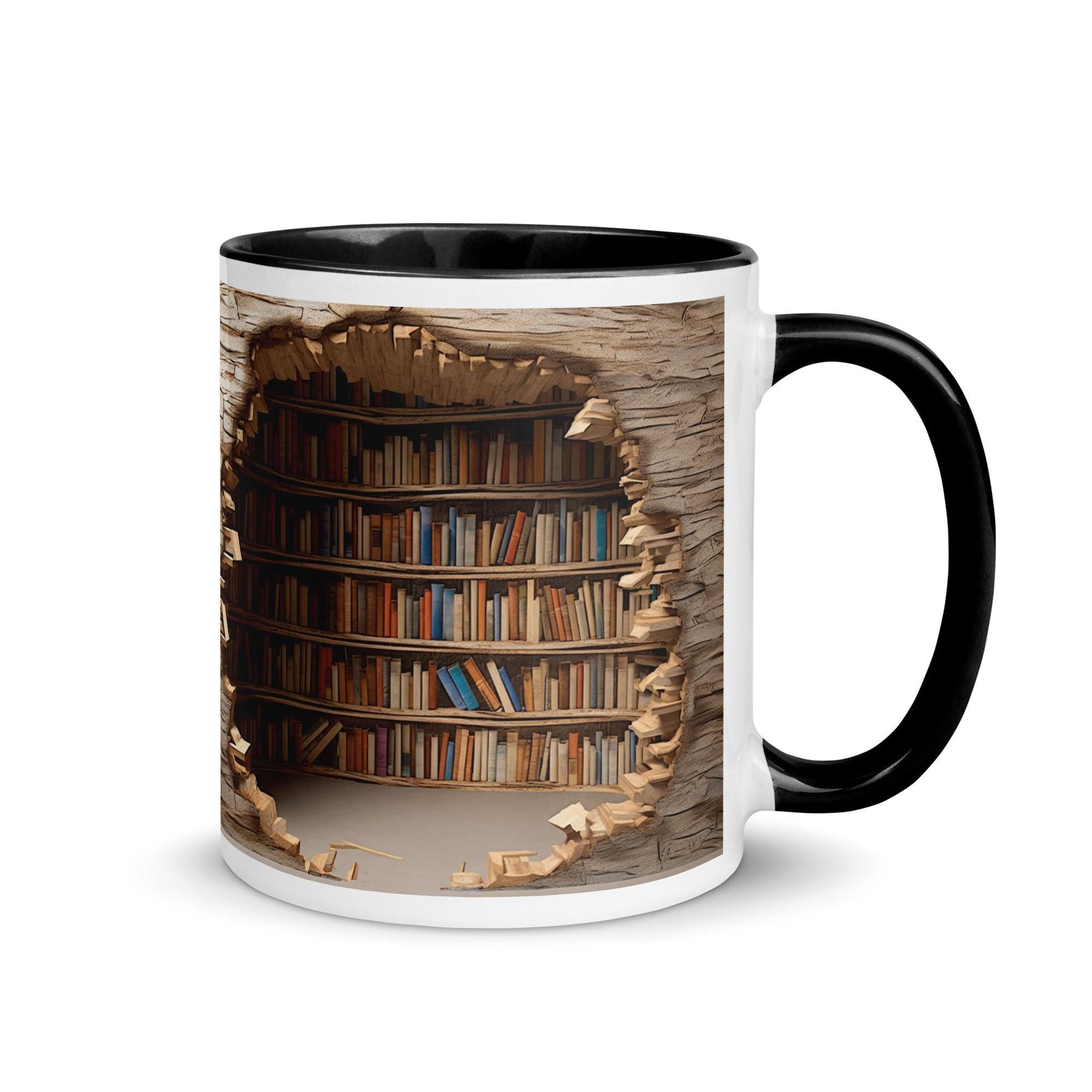 Colorful Book Shelves Print Mug - Briadanna