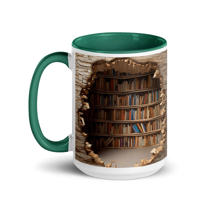 Colorful Book Shelves Print Mug - Briadanna