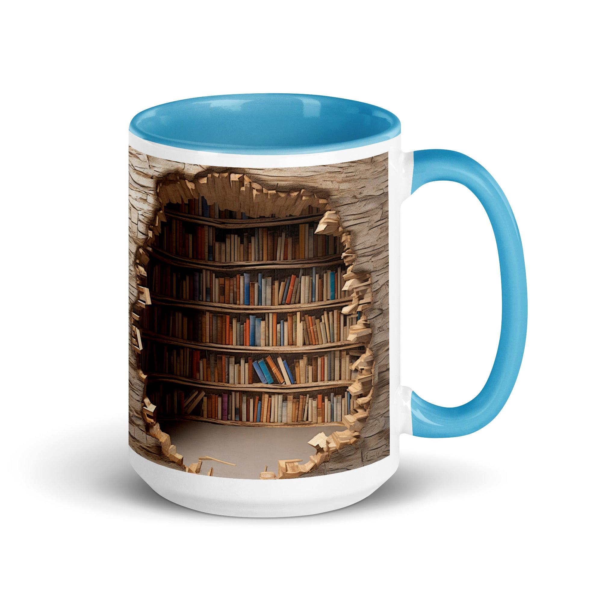 Colorful Book Shelves Print Mug - Briadanna