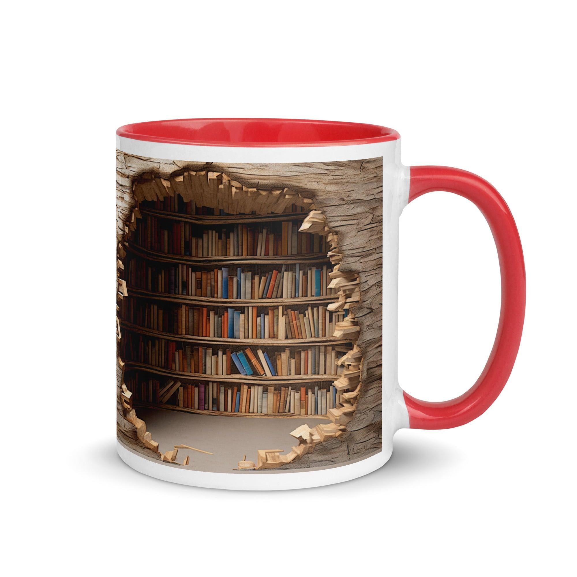 Colorful Book Shelves Print Mug - Briadanna