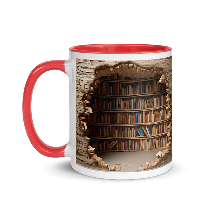 Colorful Book Shelves Print Mug - Briadanna