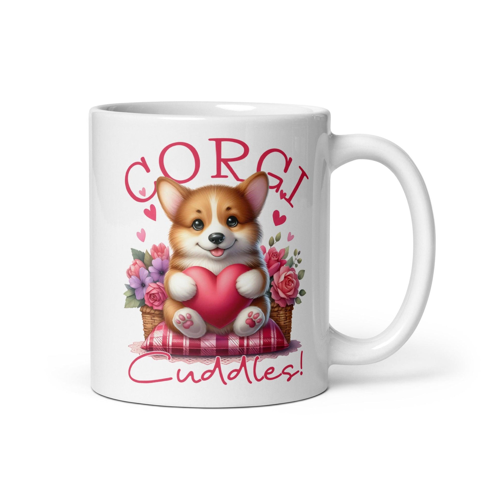 Corgi Cuddles Ceramic Mug - Briadanna