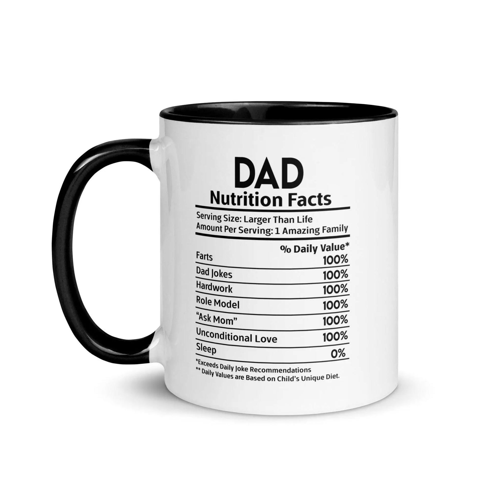 Dad's Nutrition Facts Mug - Briadanna