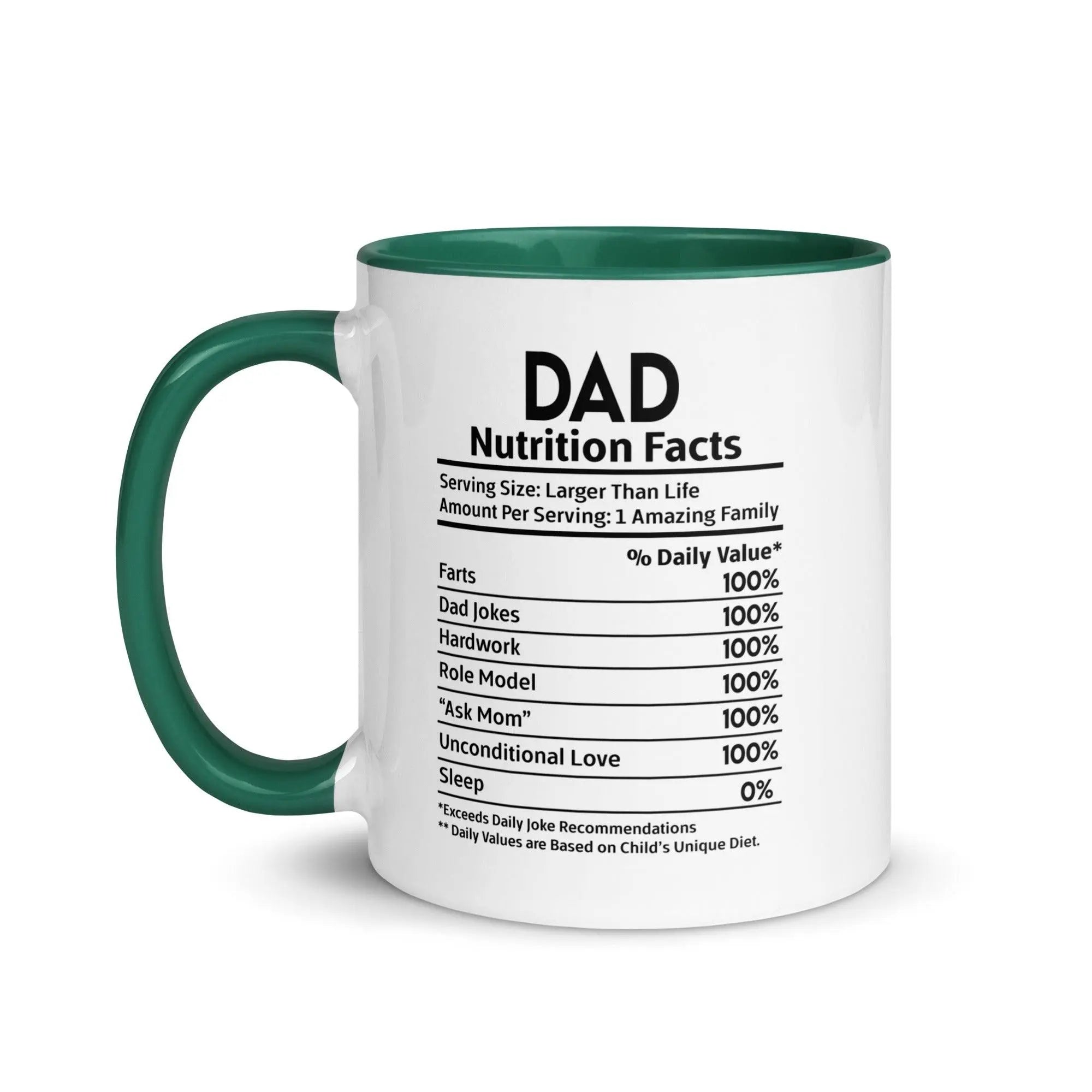 Dad's Nutrition Facts Mug - Briadanna