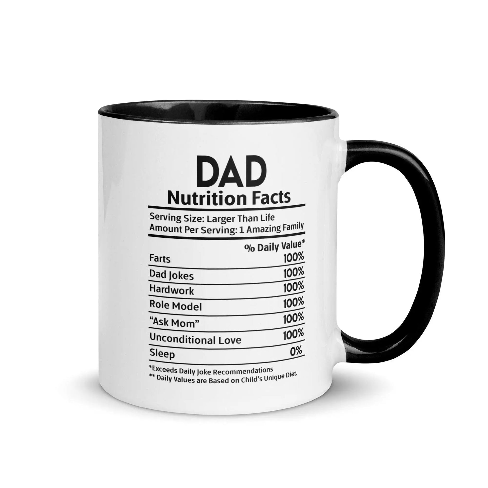 Dad's Nutrition Facts Mug - Briadanna