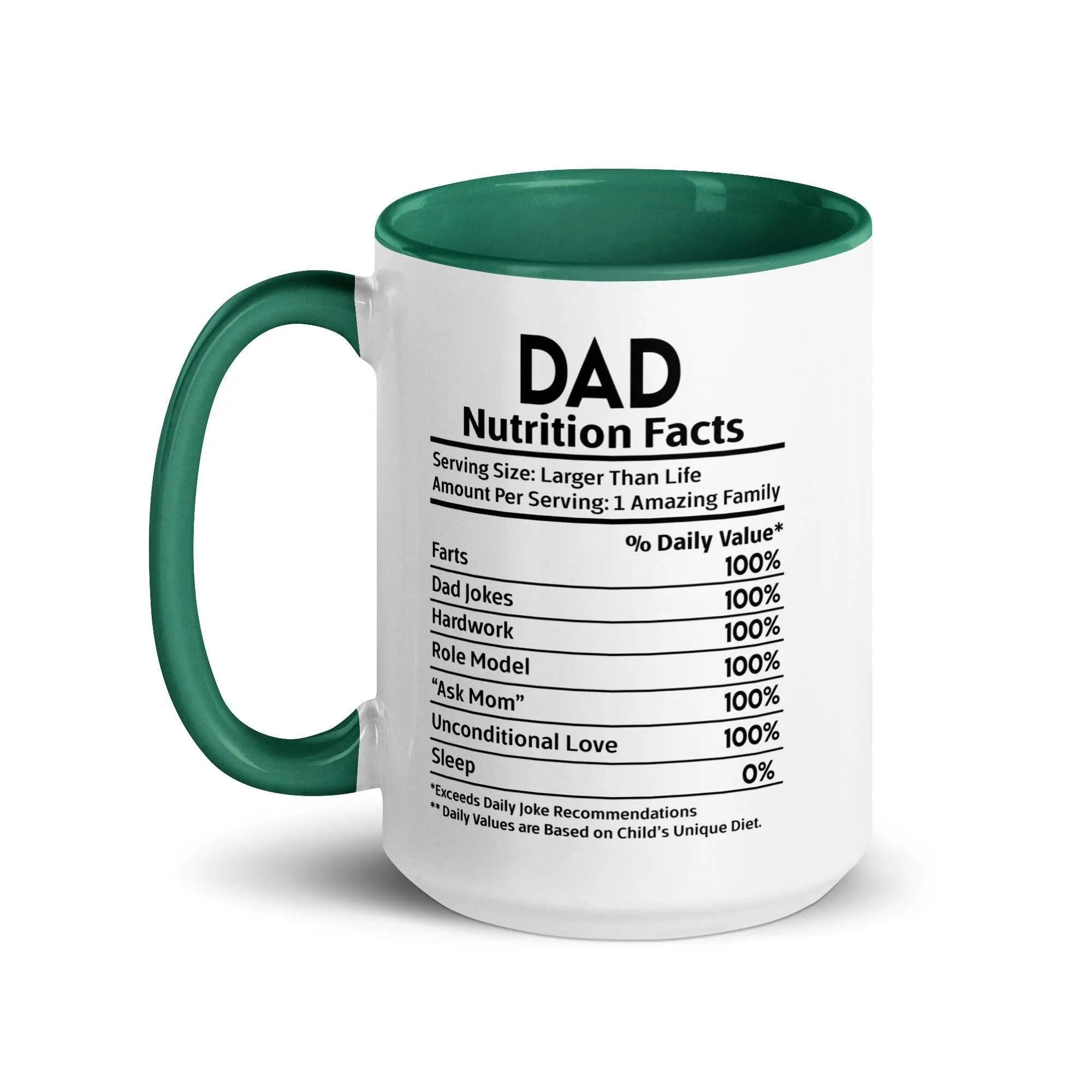 Dad's Nutrition Facts Mug - Briadanna