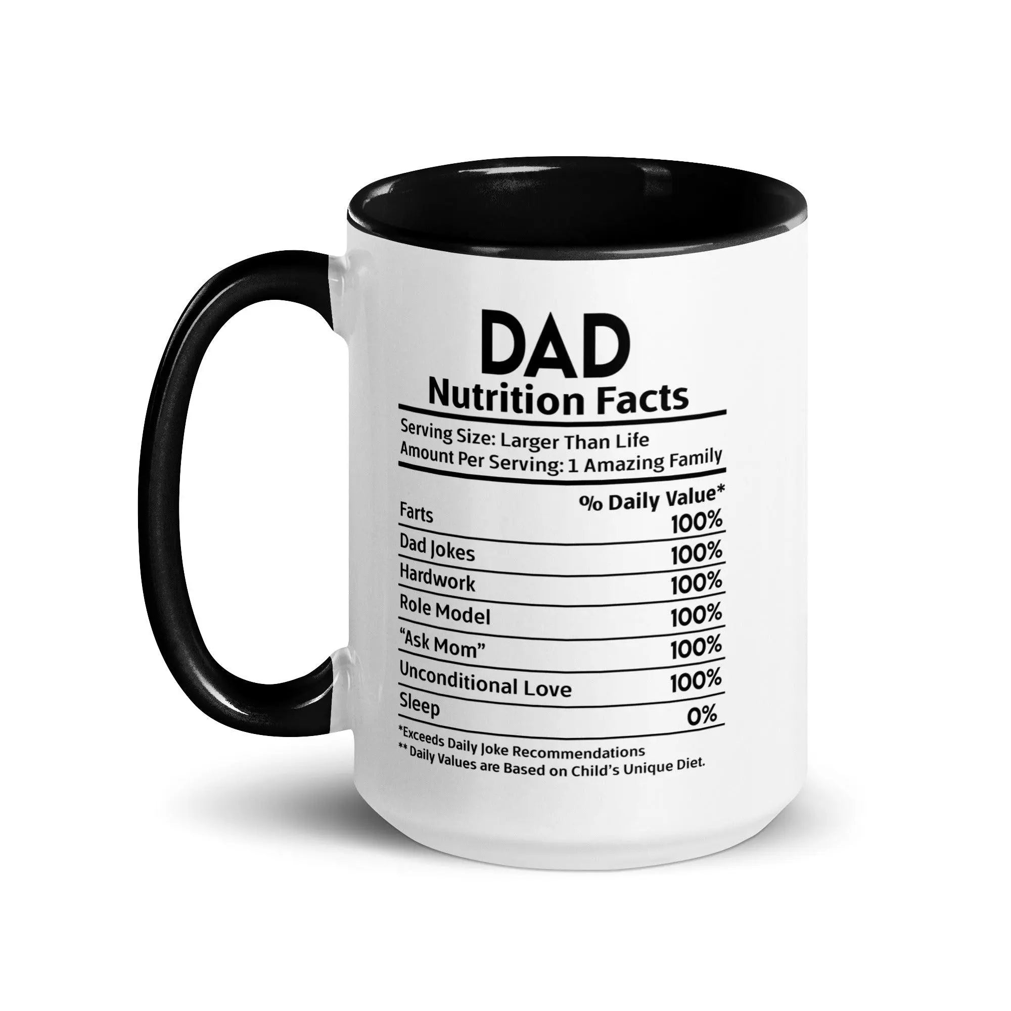 Dad's Nutrition Facts Mug - Briadanna