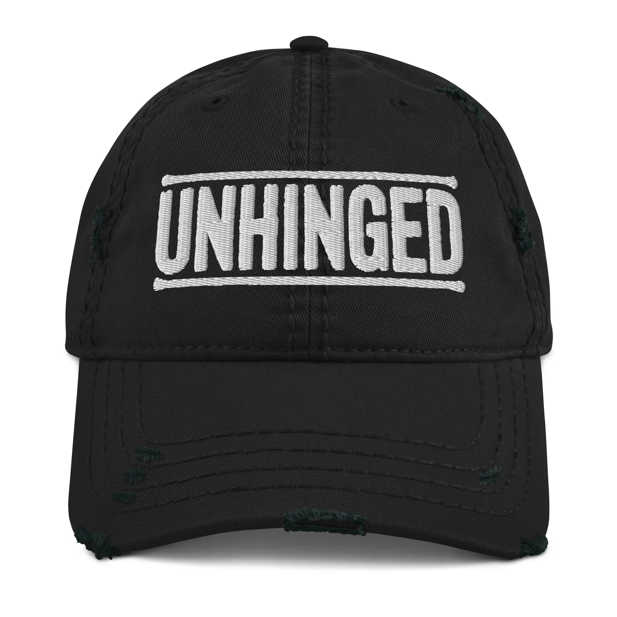 'Unhinged' Distressed Hat - Briadanna