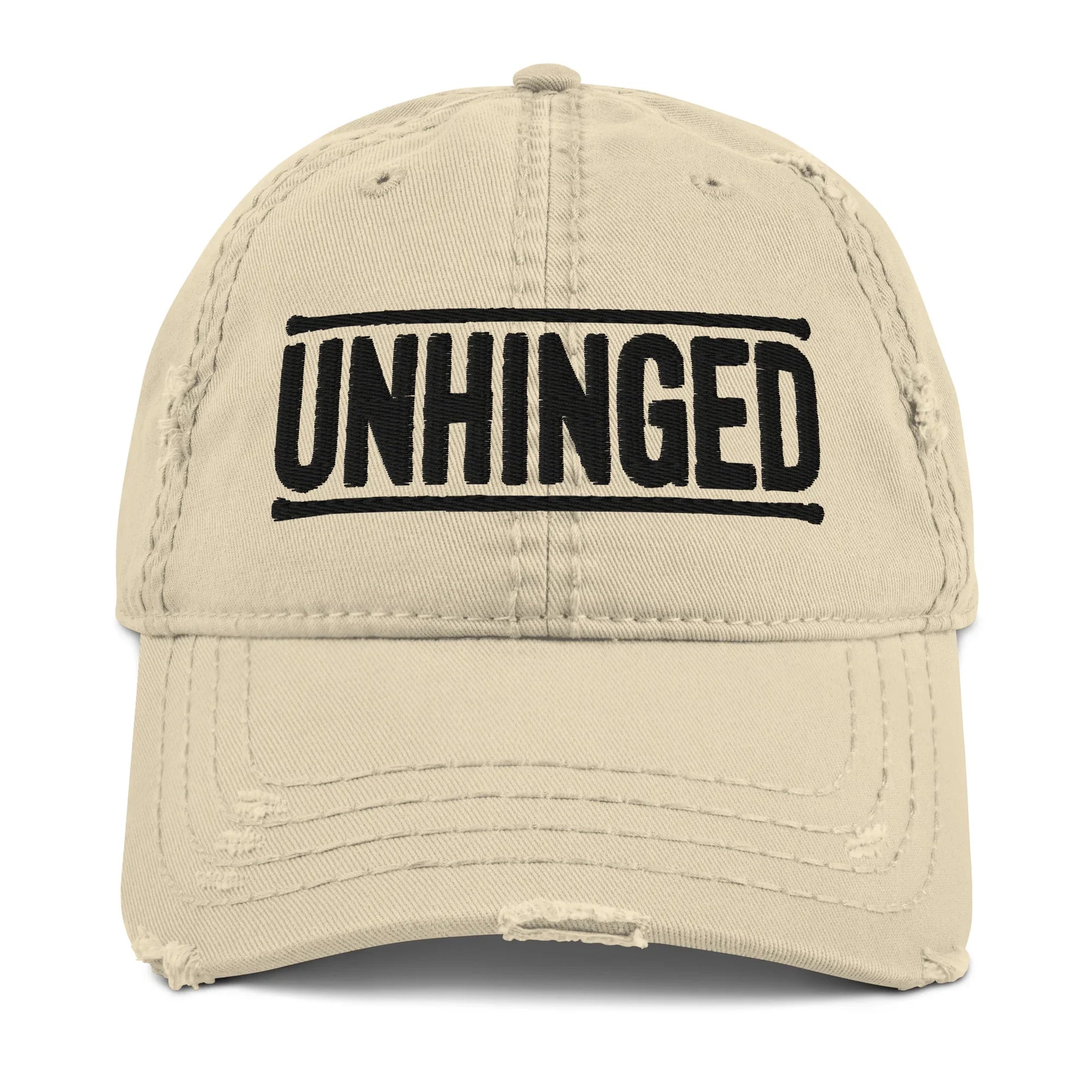 'Unhinged' Distressed Hat - Briadanna