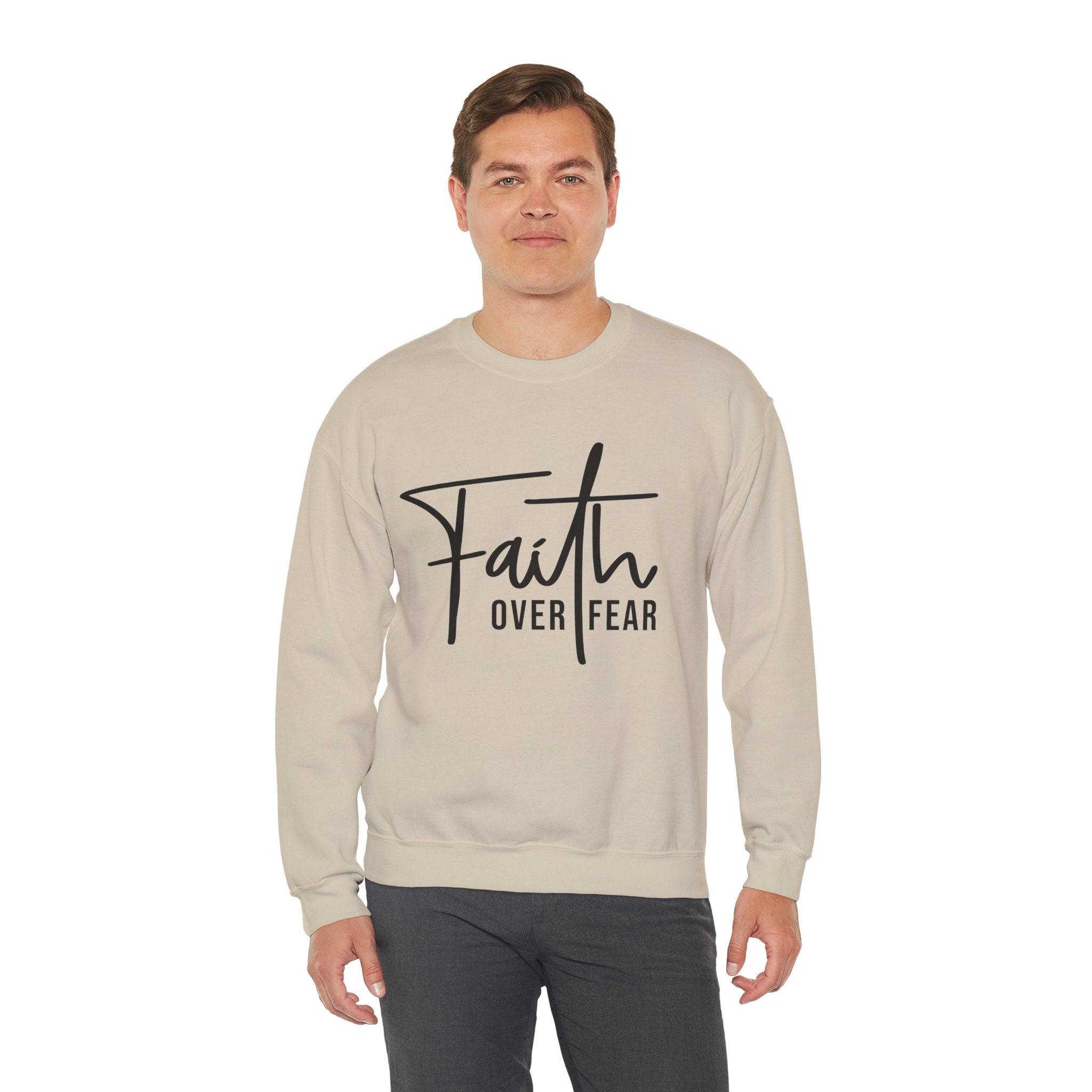 Faith Over Fear Crewneck Sweatshirt - Briadanna