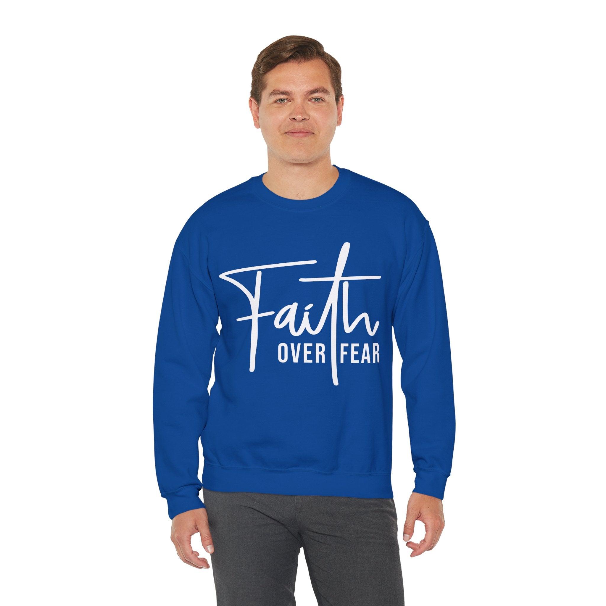 Faith Over Fear Crewneck Sweatshirt - Briadanna