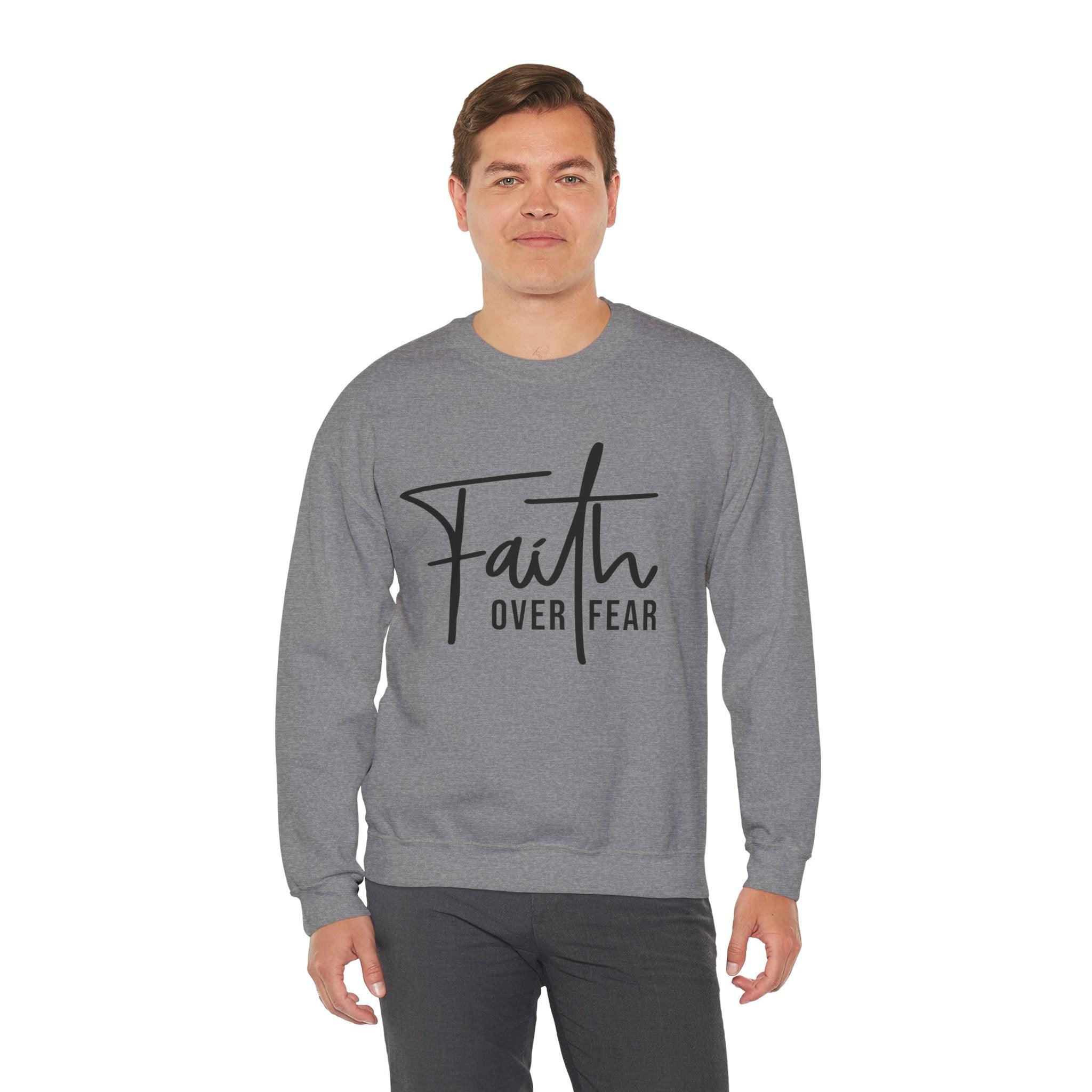 Faith Over Fear Crewneck Sweatshirt - Briadanna