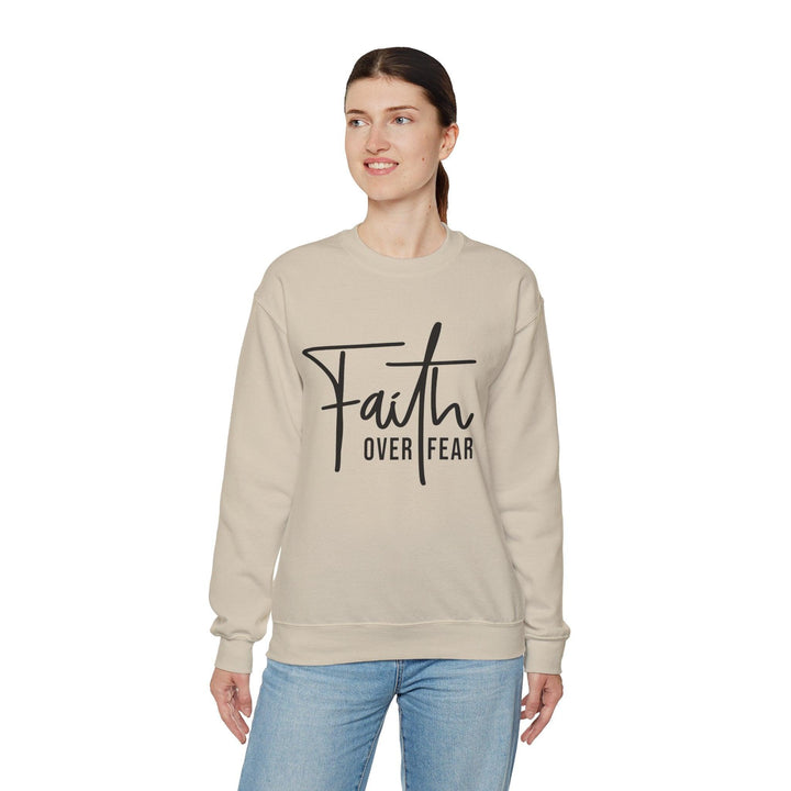 Faith Over Fear Crewneck Sweatshirt - Briadanna