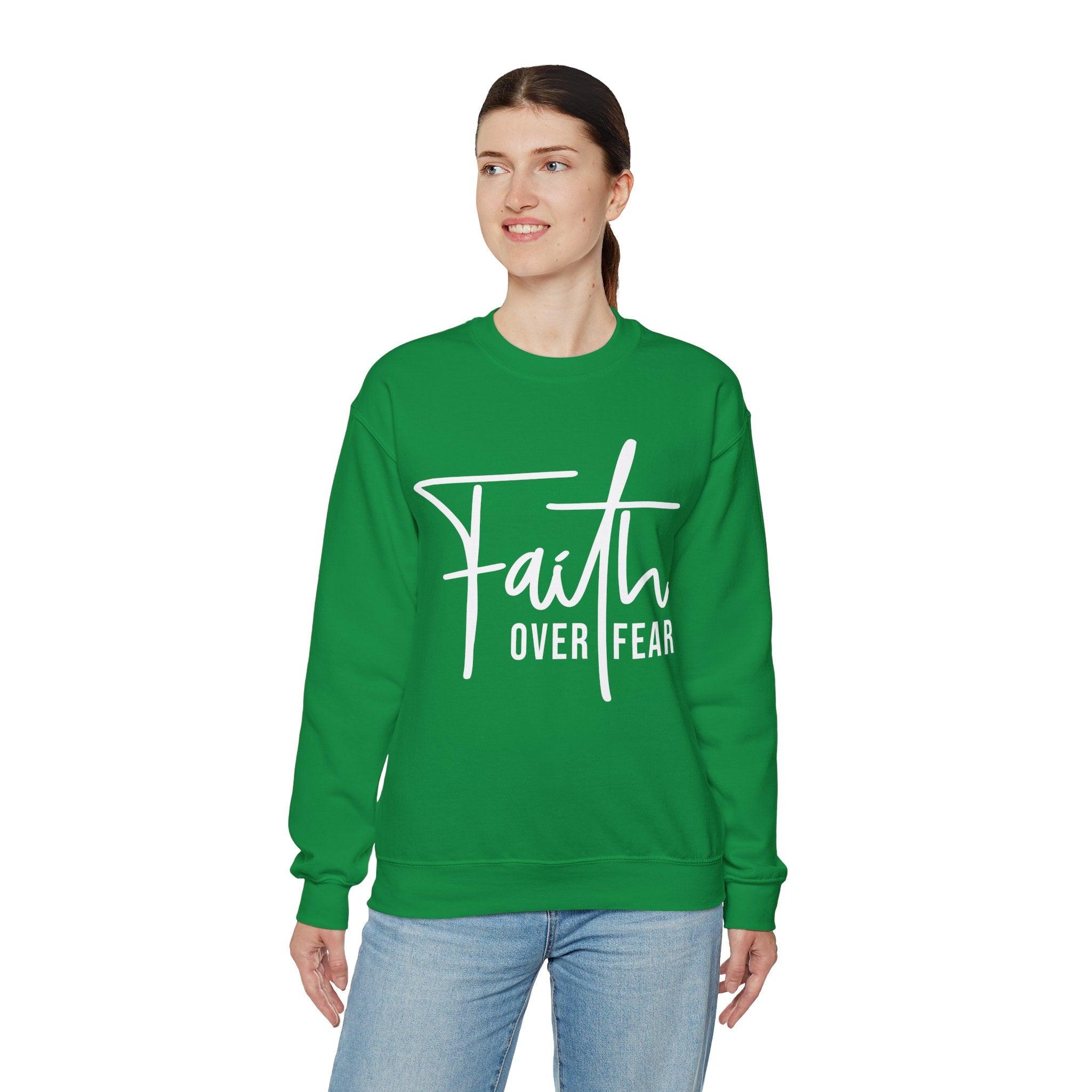 Faith Over Fear Crewneck Sweatshirt - Briadanna