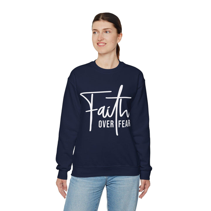 Faith Over Fear Crewneck Sweatshirt - Briadanna