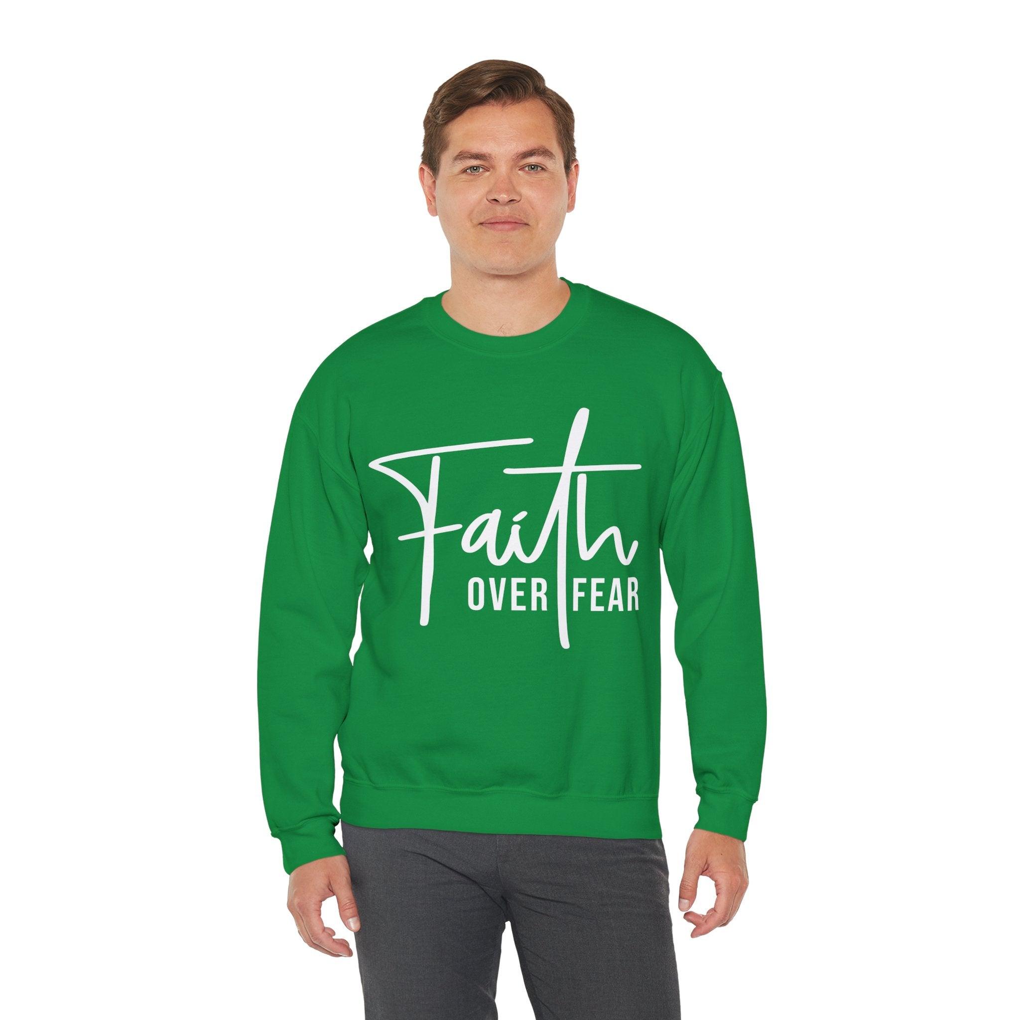 Faith Over Fear Crewneck Sweatshirt - Briadanna