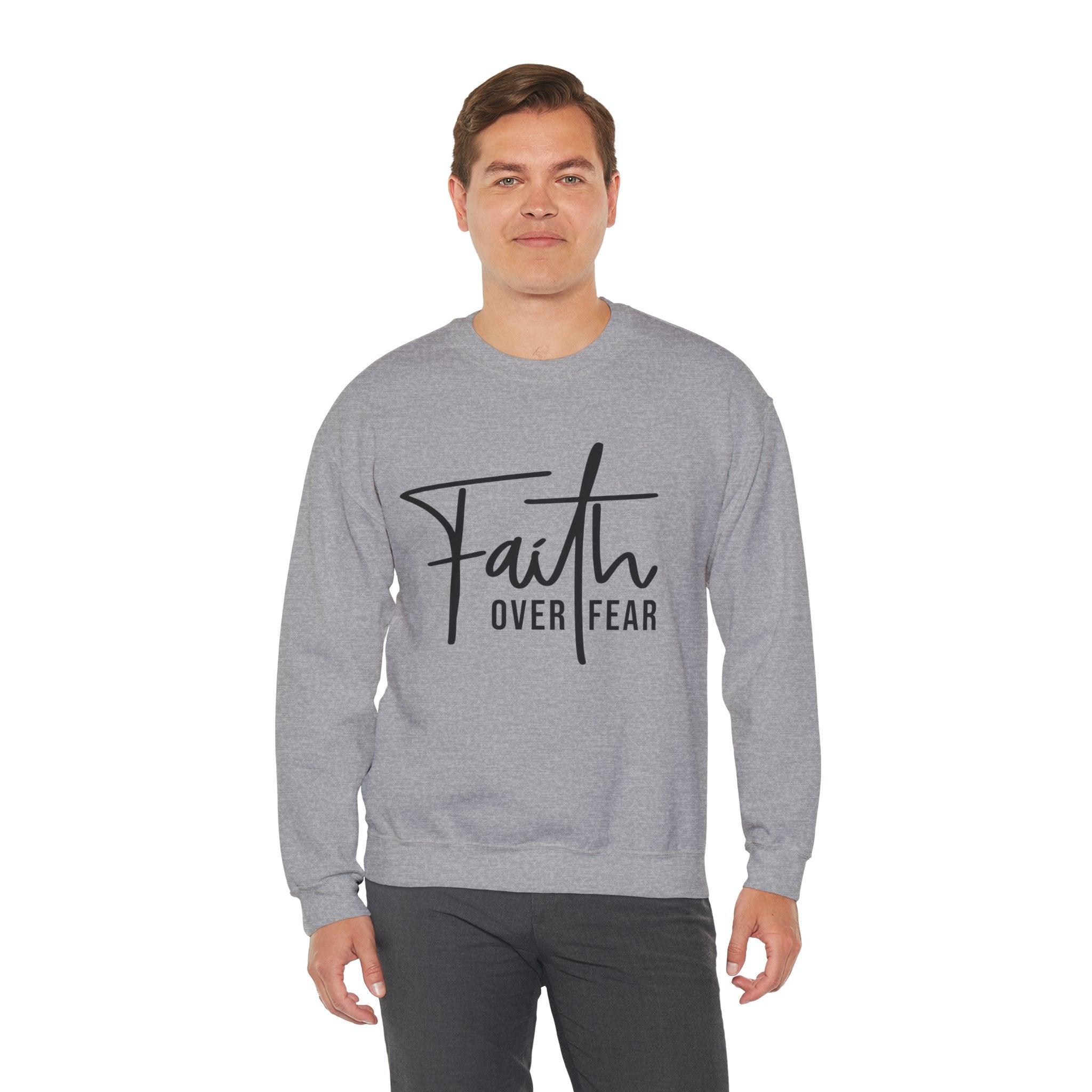 Faith Over Fear Crewneck Sweatshirt - Briadanna