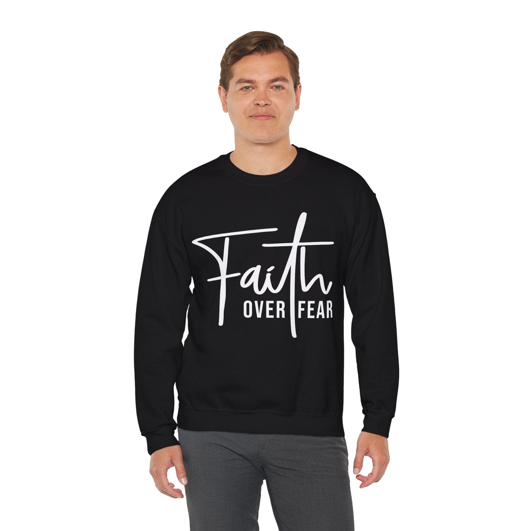 Faith Over Fear Crewneck Sweatshirt - Briadanna