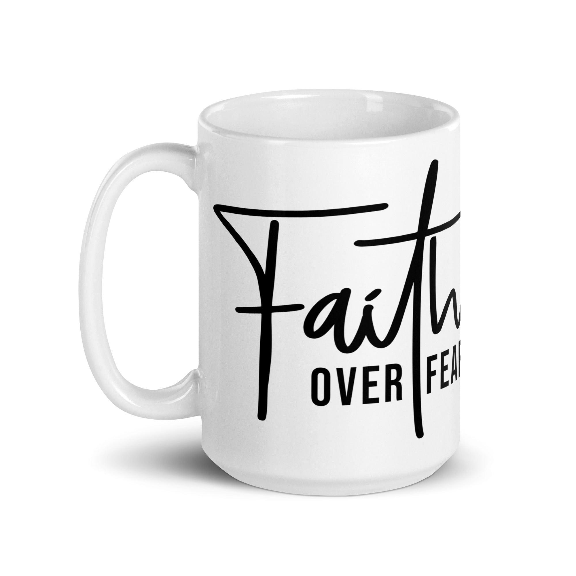 Faith Over Fear Glossy Mug - Briadanna