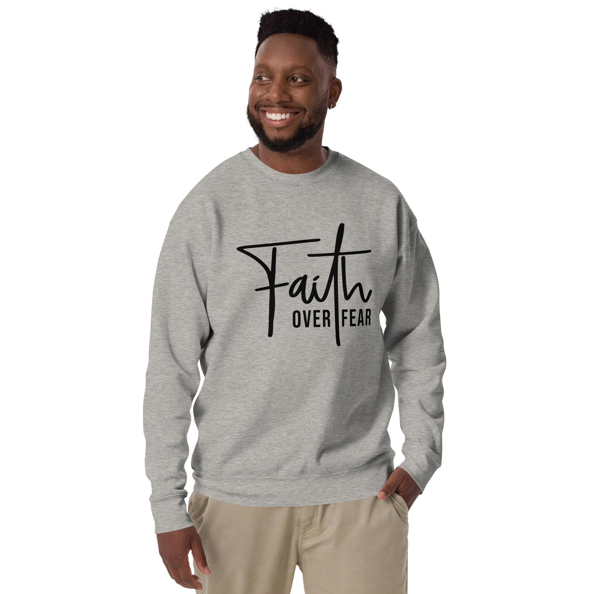 Faith Over Fear Premium Sweatshirt - Briadanna