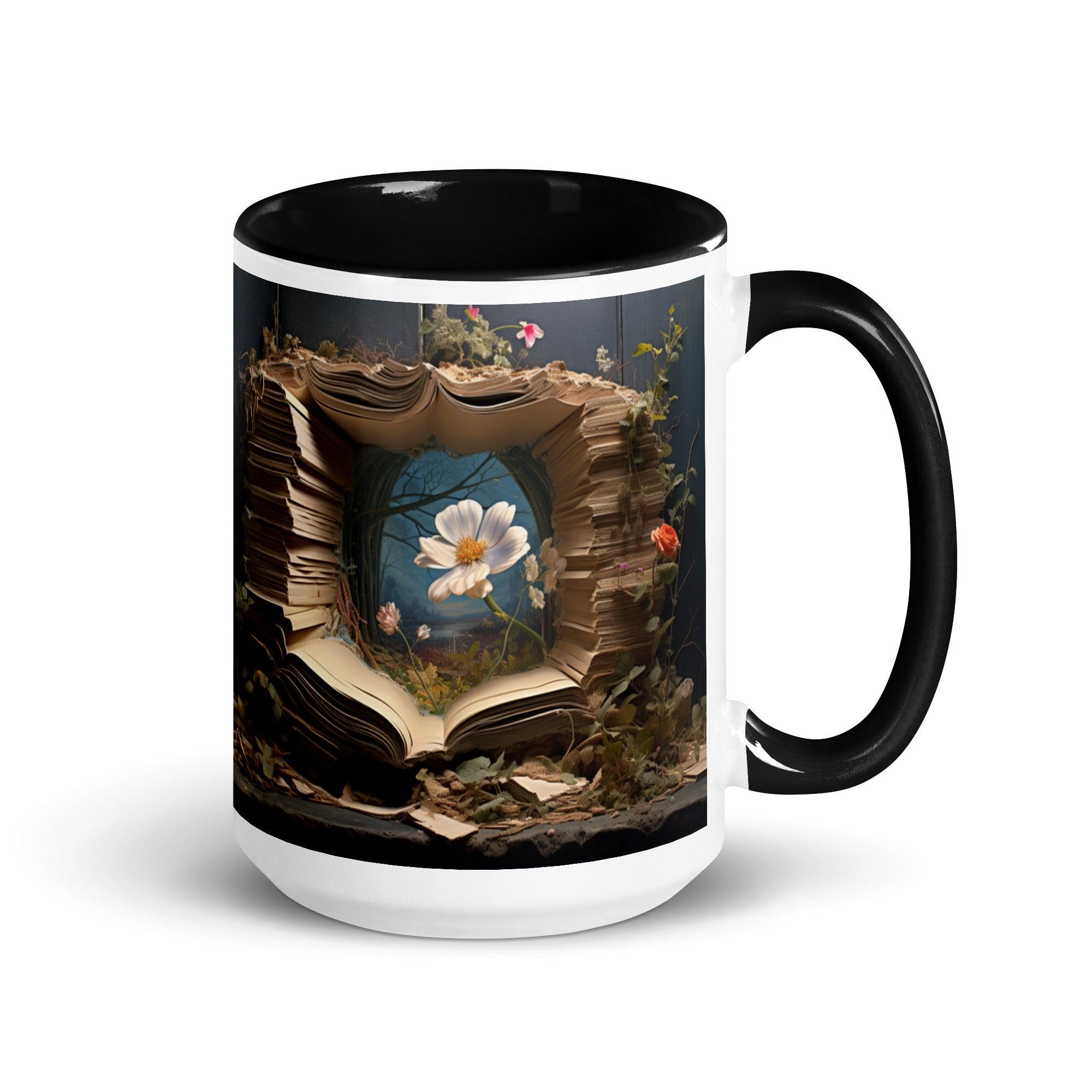 Flowery Books Sheets Mug - Briadanna