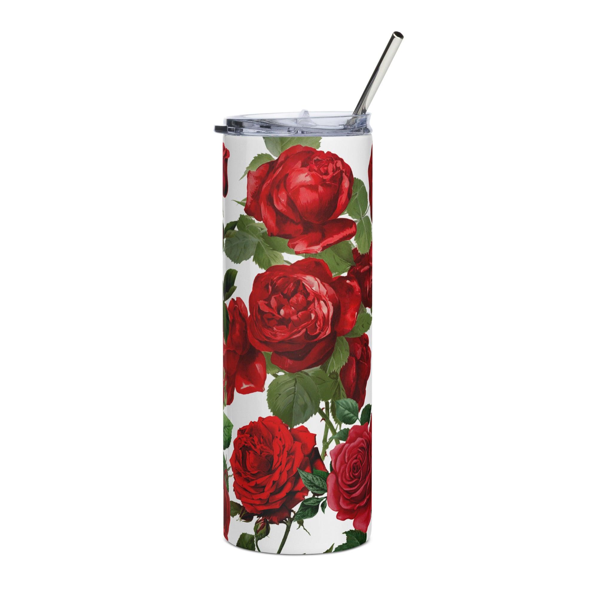 Flowery Stainless Steel Tumbler - Briadanna